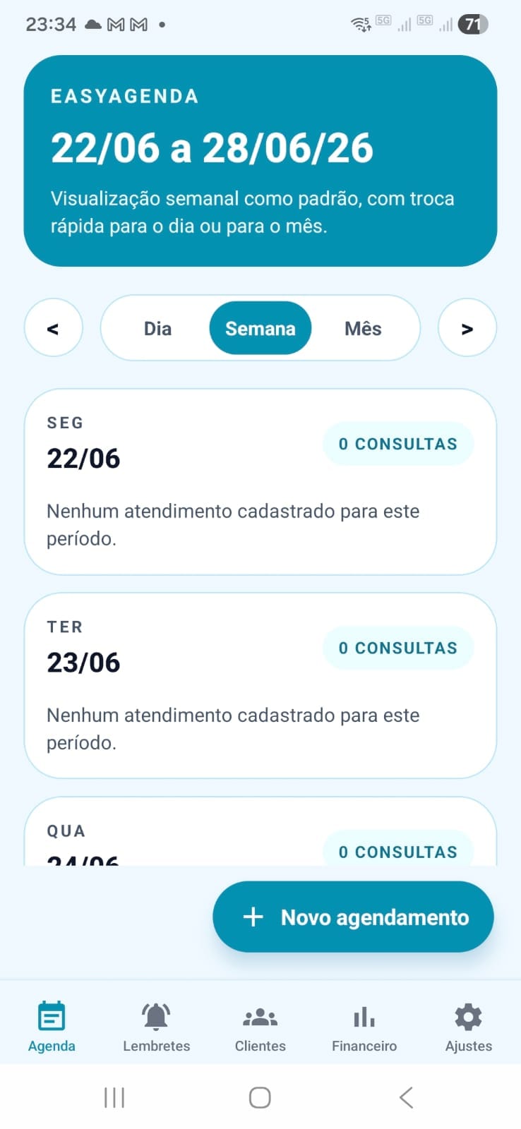 EasyAgenda — Agenda semanal